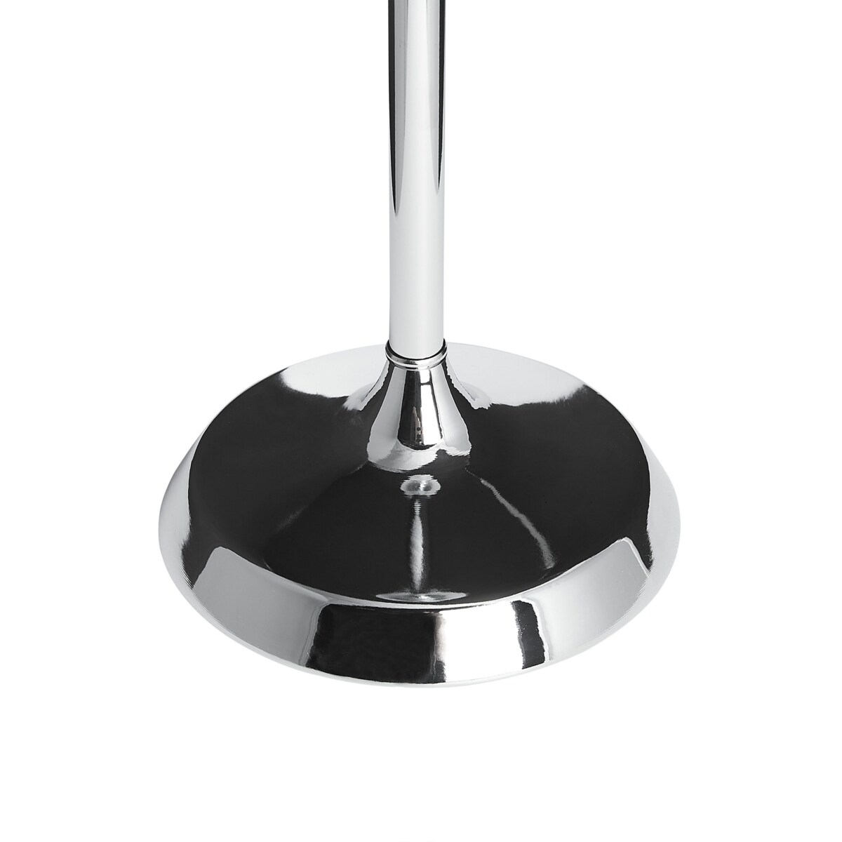 Świecznik szklany 58 cm srebrny COTUI