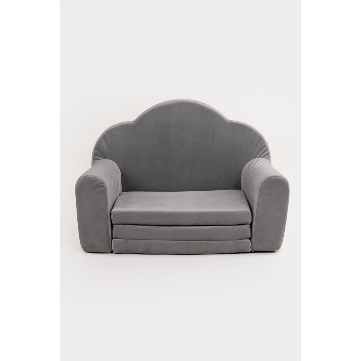 Fotelik piankowy rozkładany - szary