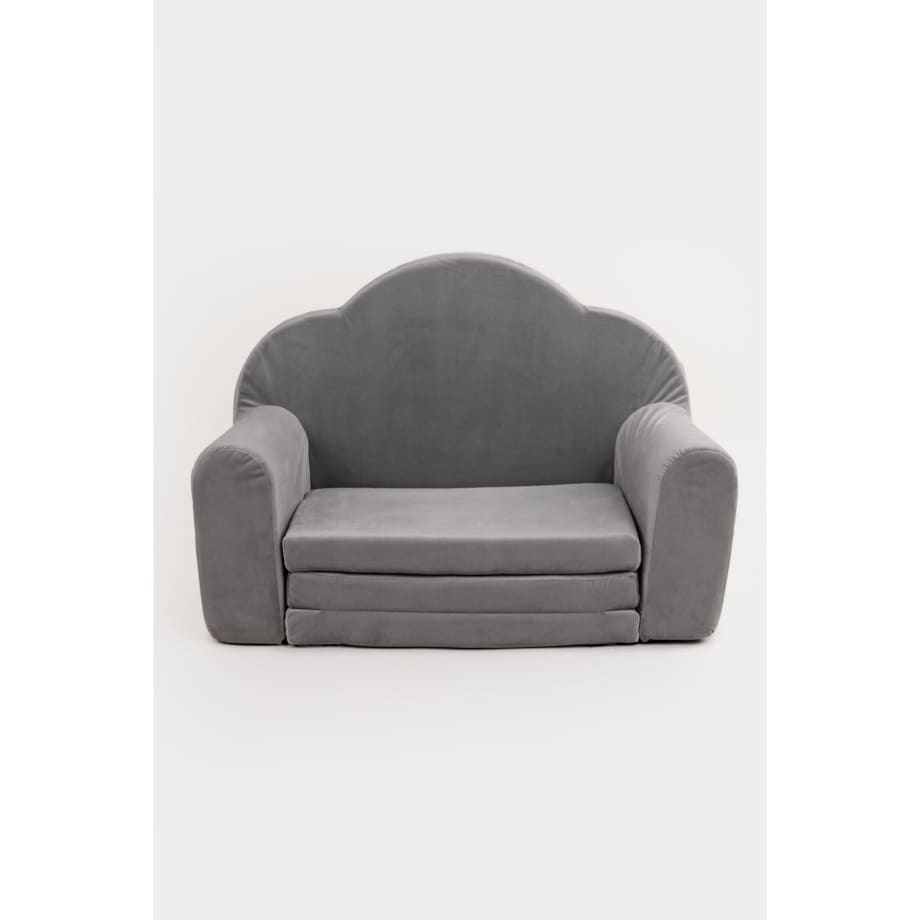 Fotelik piankowy rozkładany - szary