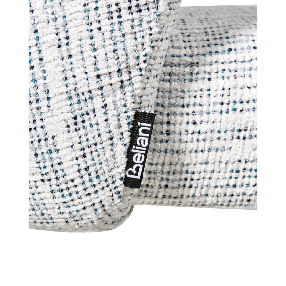 Zestaw 2 krzeseł do jadalni ZANA  Biały/ niebieski