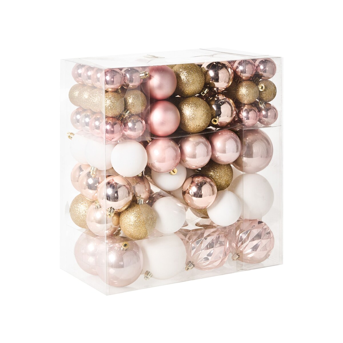 Zestaw 114 bombek GJENDE Różowy