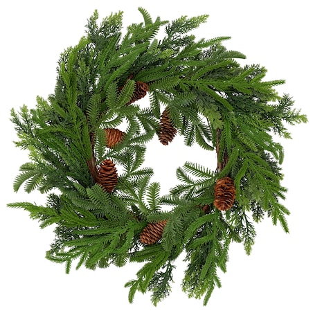Wianek na drzwi BOŻONARODZENIOWY 50x50 cm STROIK ozdobny DEKORACJA szyszki