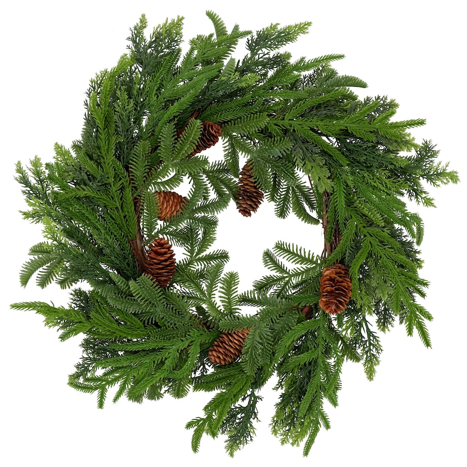 Wianek na drzwi BOŻONARODZENIOWY 50x50 cm STROIK ozdobny DEKORACJA szyszki