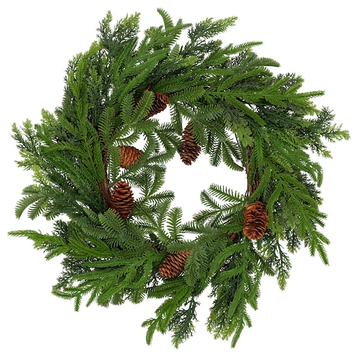 Wianek na drzwi BOŻONARODZENIOWY 50x50 cm STROIK ozdobny DEKORACJA szyszki