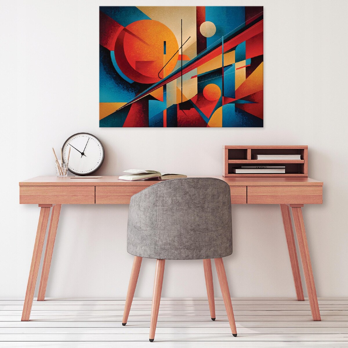 OBRAZ ABSTRAKCJA POP ART DO SYPIALNI SALONU KUCHNI NA PŁÓTNIE 100x70