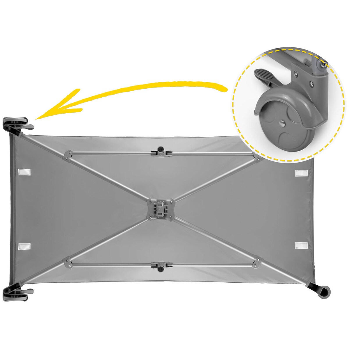 Łóżeczko turystyczne dla dziecka składane podróżne kojec Ricokids + materac + torba