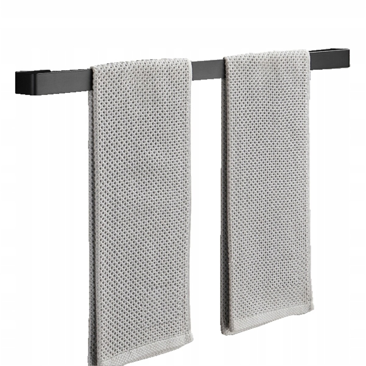 Wieszak Łazienkowy Uchwyt Ścienny Do Łazienki Na Ręczniki Loft Czarny 50Cm