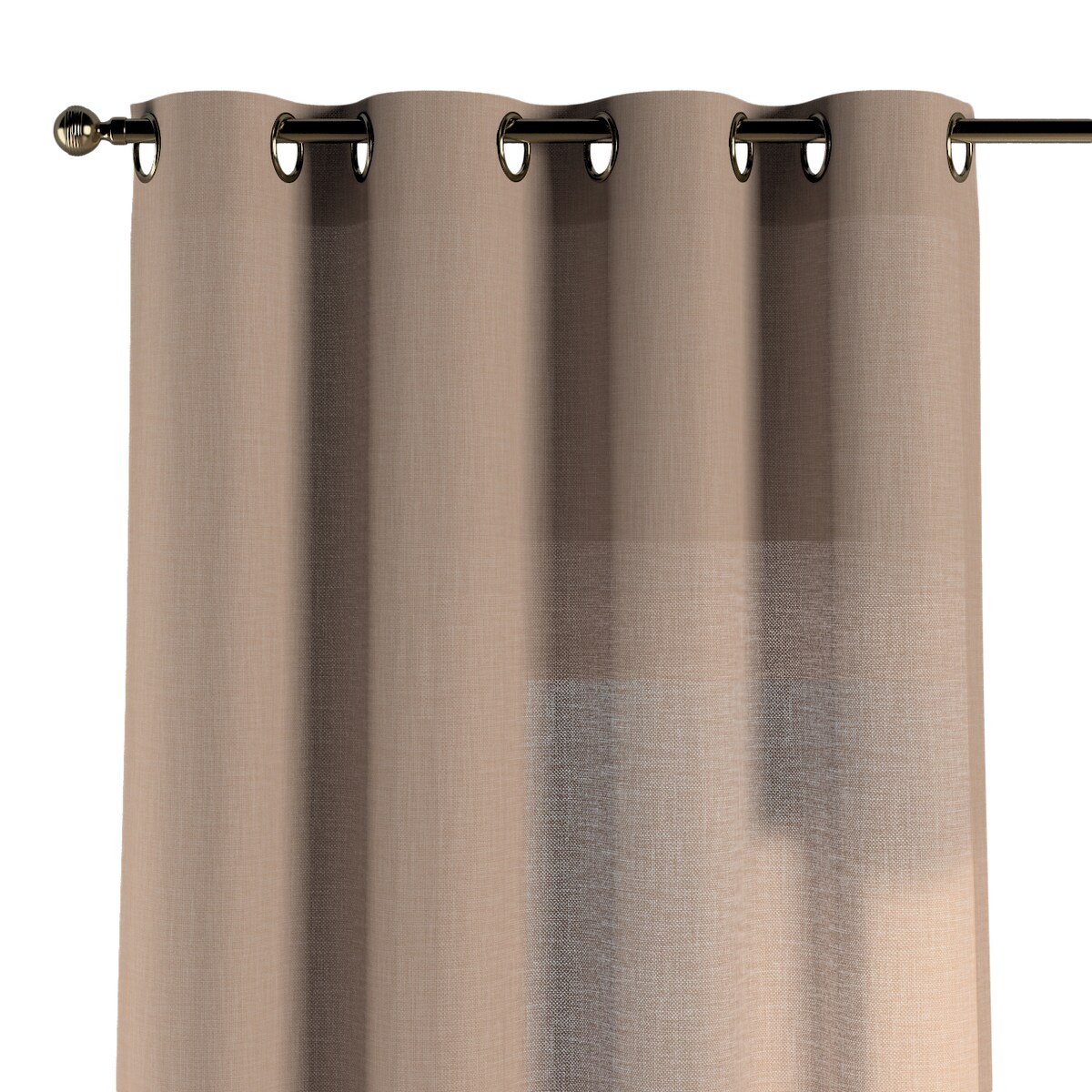 Zasłona na kółkach 1 szt. 130x245 herbaciany