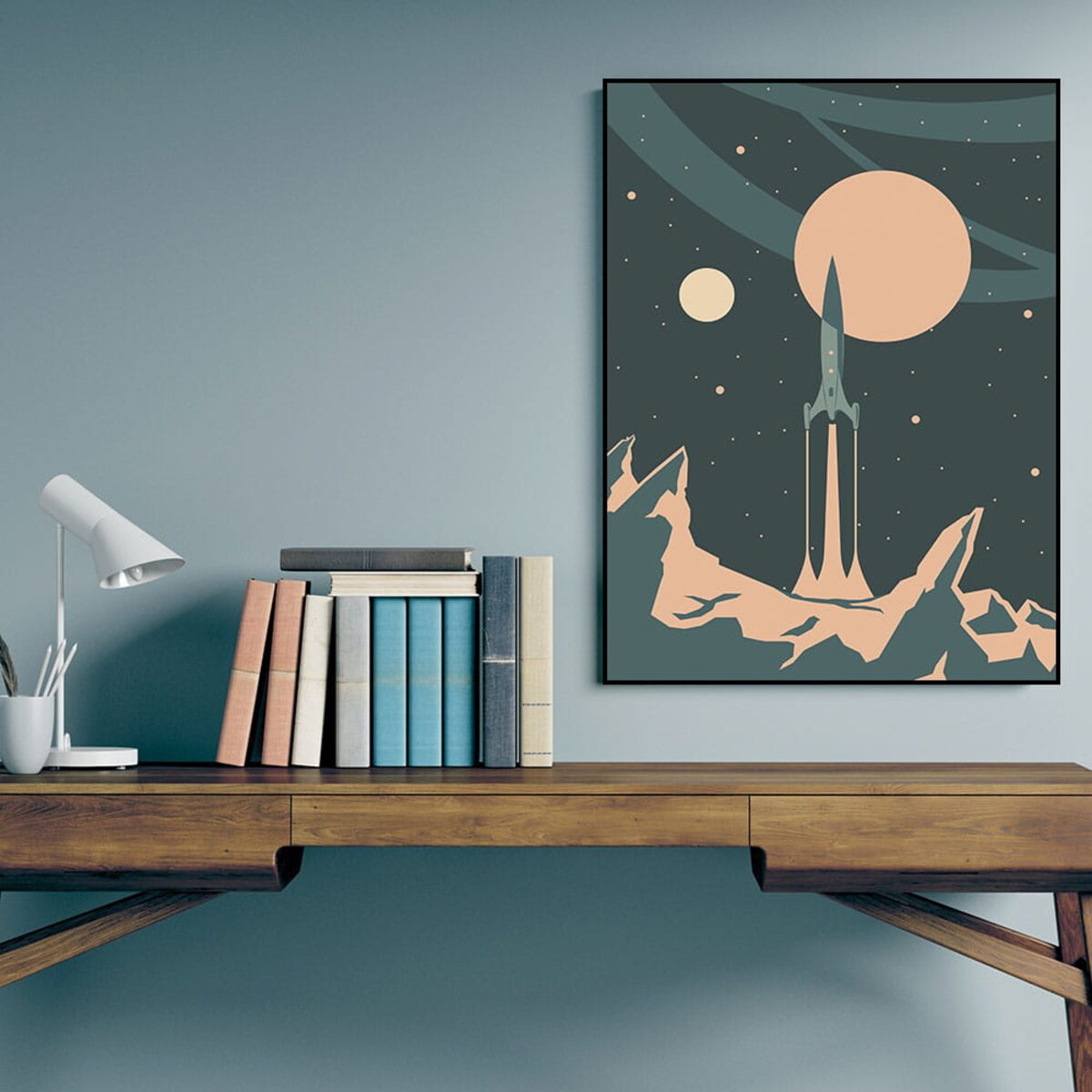 plakat space mission 4 30x40 cm