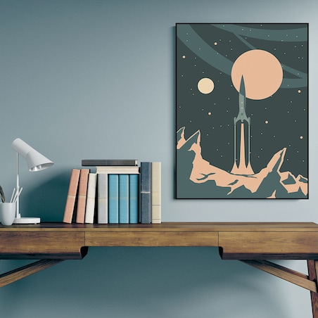 plakat space mission 4 30x40 cm