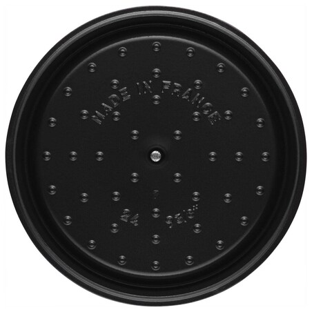 Garnek żeliwny okrągły wysoki Staub - 4.8 ltr, Czarny