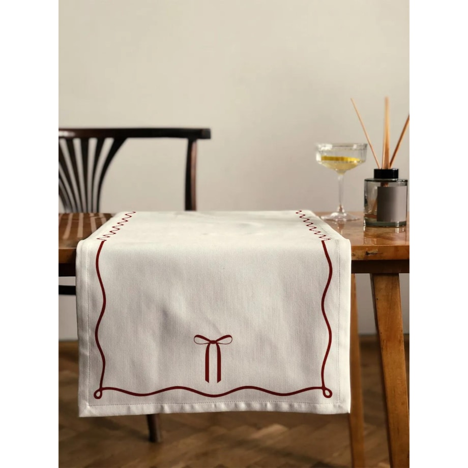 Bieżnik - elegancka kokardka - 40x250