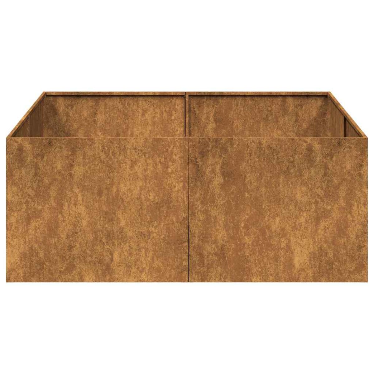 vidaXL Doniczka Rusty 100x100x40 cm Stal nierdzewna