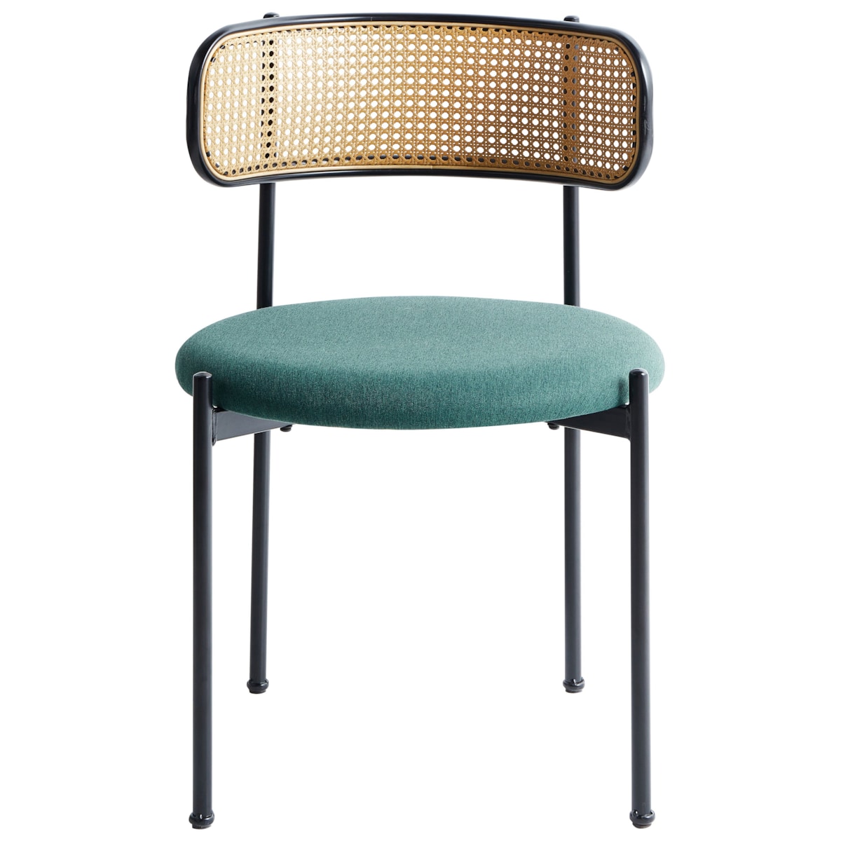 Zestaw 2 krzeseł do jadalni ANDOVER Metal Zielony