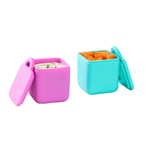 OMIE OMIEDIP 2 szczelne pojemniczki, Pink / Teal