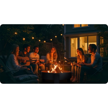 Palenisko ogrodowe z uchwytami na ognisko grill 80cm Berdsen BD-883