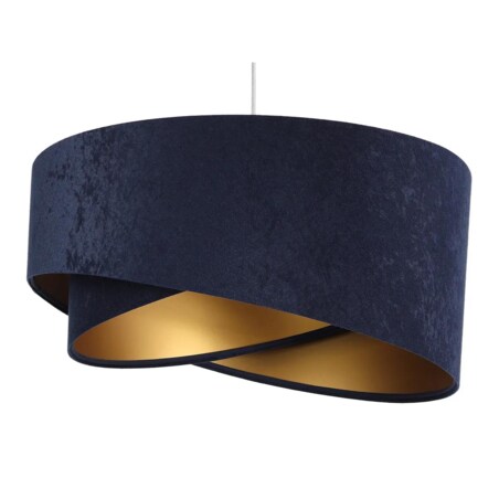 Lampa wisząca GEMSTONE granatowa/złota