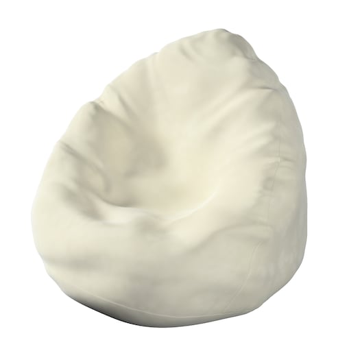 Worek do siedzenia Bowli, śmietankowa biel, Ø80 x 115 cm, Posh Velvet