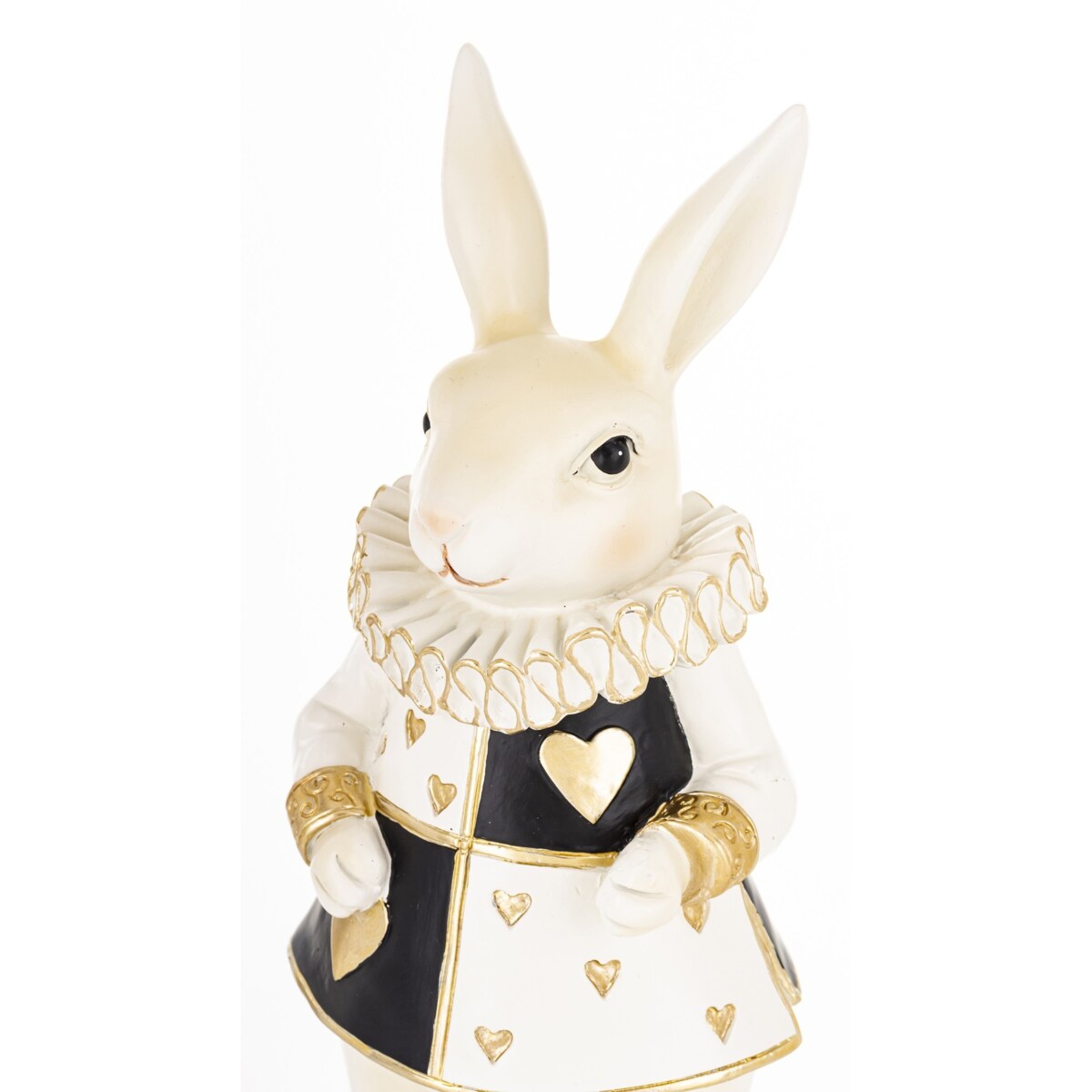 Dekoracja - biała króliczka LUISA 28x10,5x9 cm