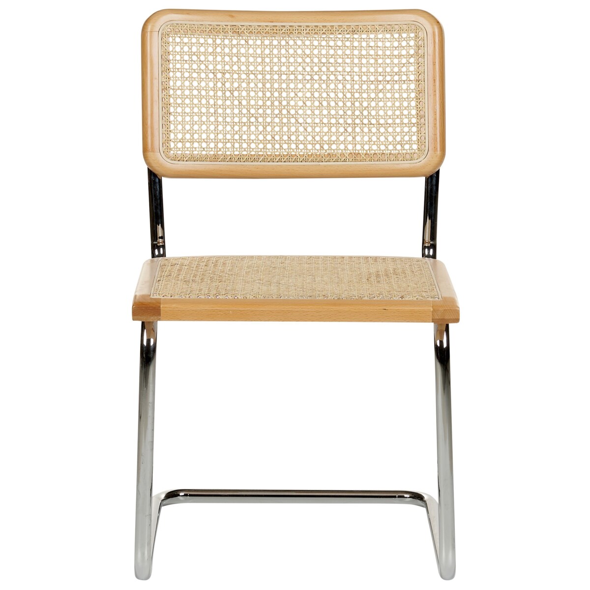 Zestaw 2 krzeseł do jadalni CORDOVA Rattan Jasne drewno