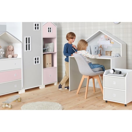 KONSIMO MIRUM Kontenerek na kółkach w kształcie domku dla dziecka