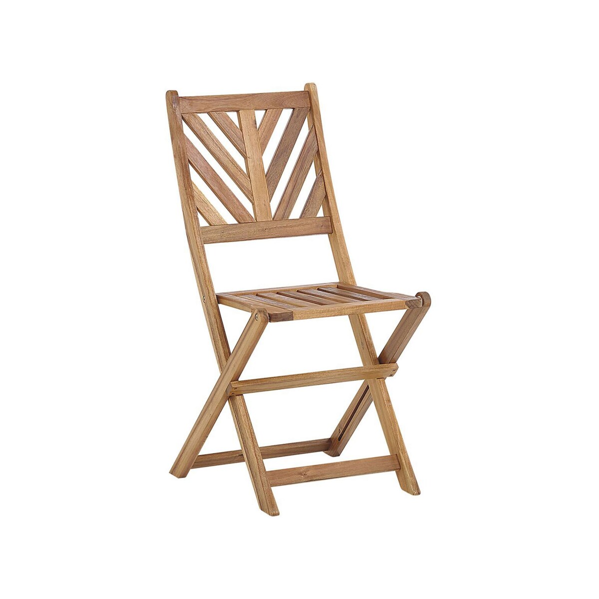 Zestaw mebli balkonowych drewniany jasny TERNI