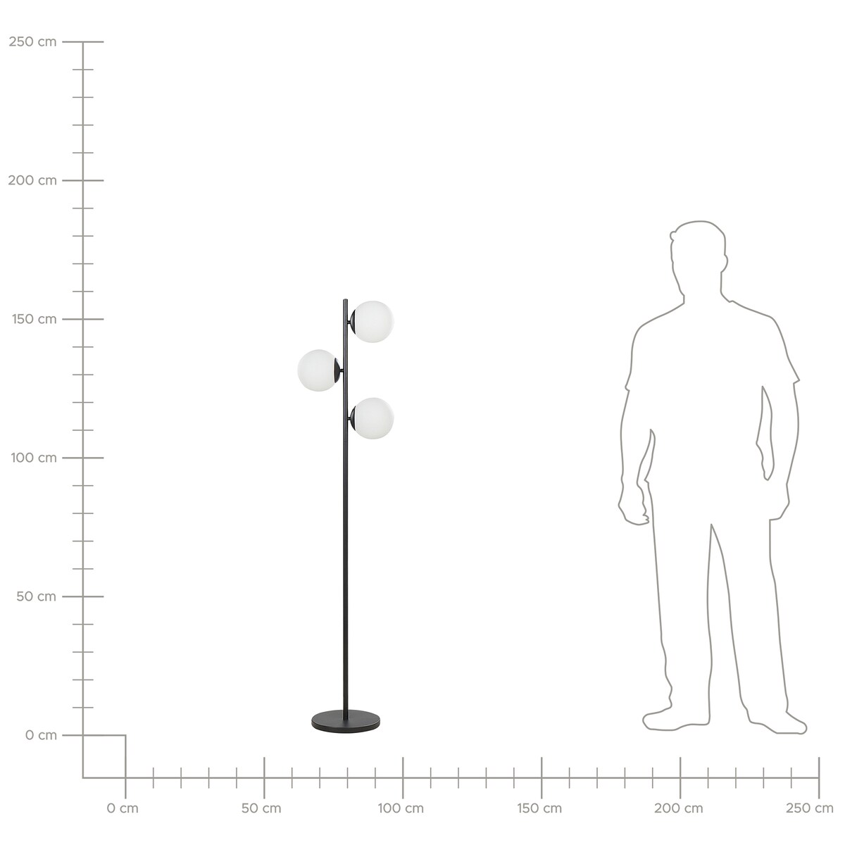 Lampa podłogowa WADI Metal Czarny