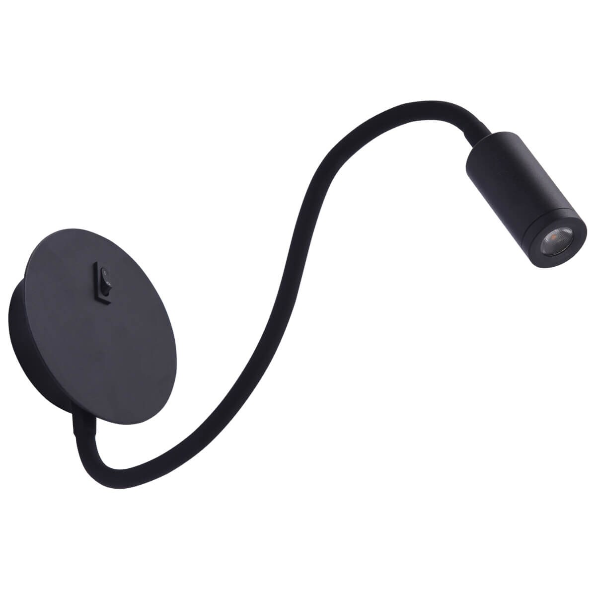 Nowoczesny kinkiet Nogat elastyczna lampa LED 3W czarna