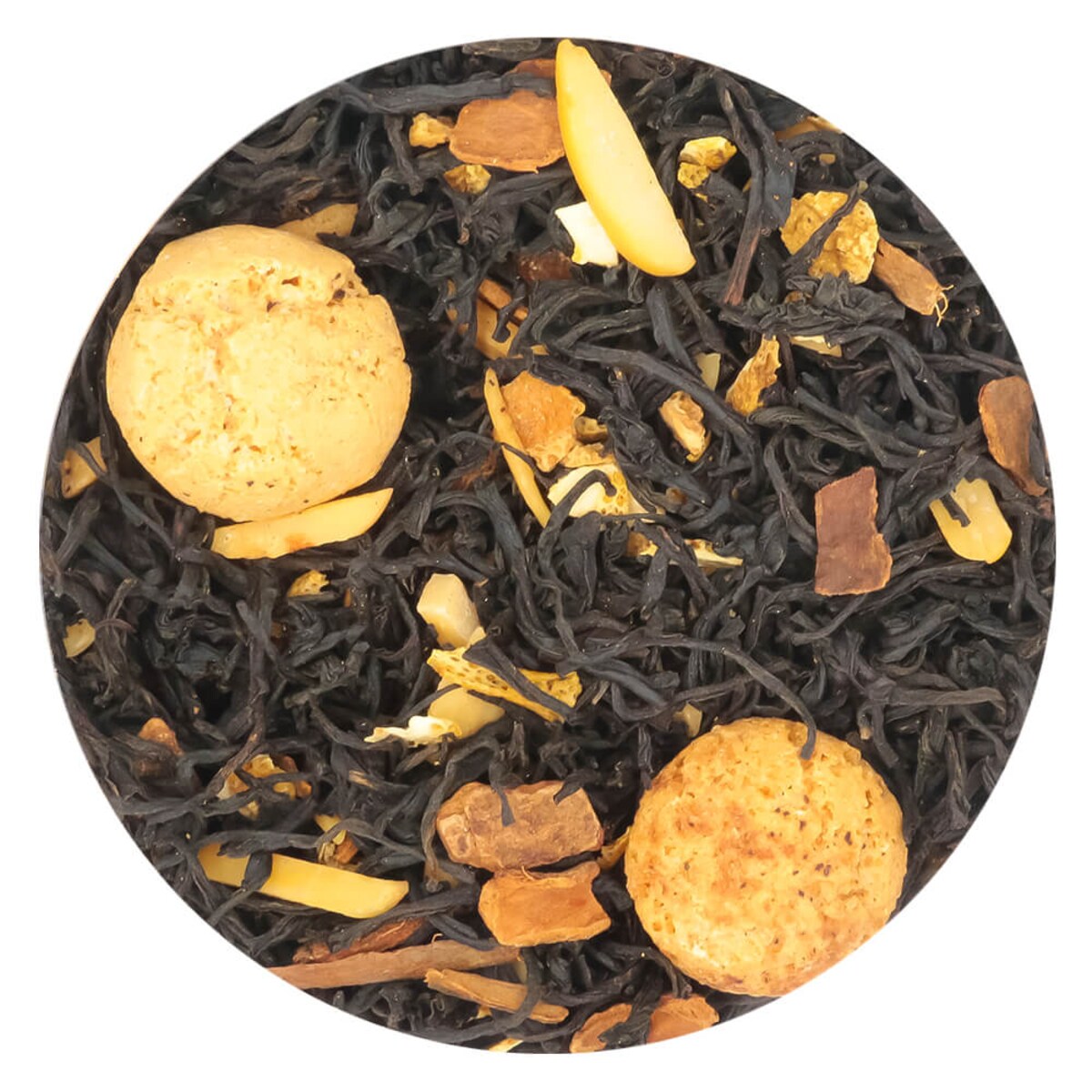 Herbata czarna WŁOSKA ROBOTA smak migdałowe ciasteczko i włoski likier - herbata liściasta sypana mieszanka napar susz - gotowa na prezent upominek