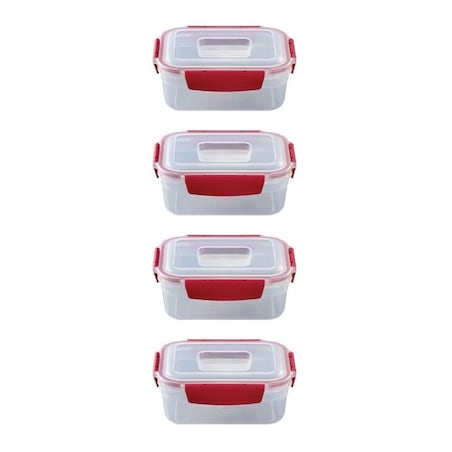 Zestaw 4 pojemników Red Nest Lock Joseph Joseph