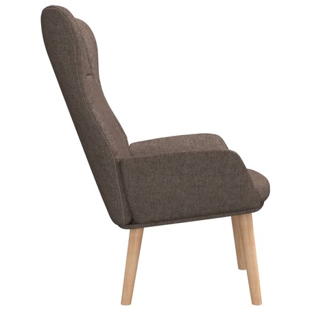 vidaXL Fotel wypoczynkowy, kolor taupe, obity tkaniną