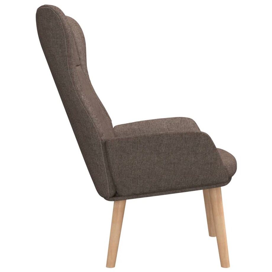 vidaXL Fotel wypoczynkowy, kolor taupe, obity tkaniną