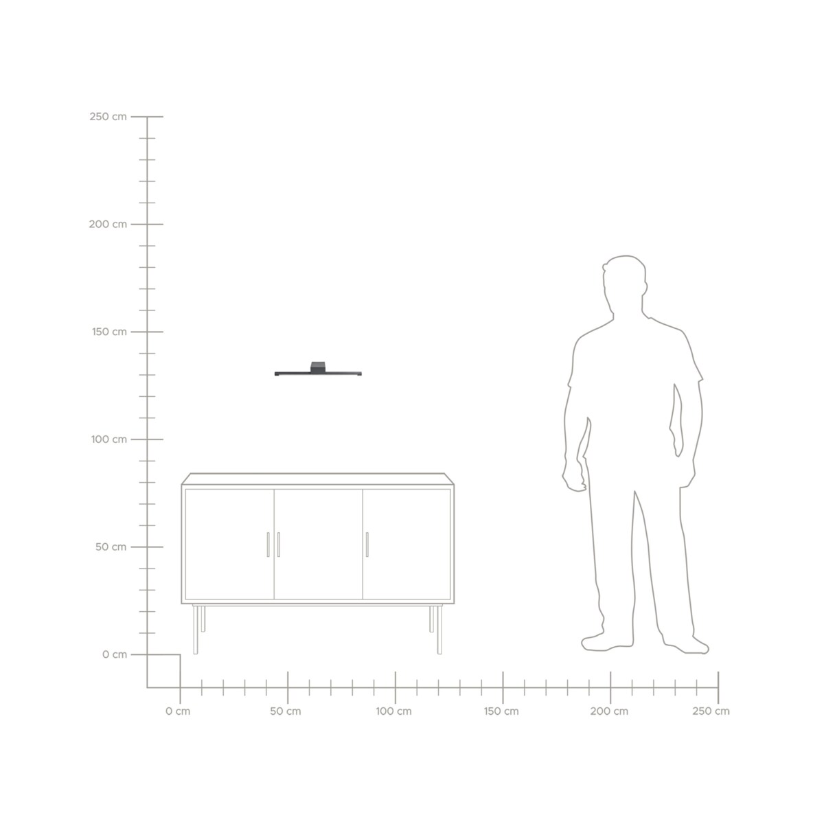 Kinkiet LED obrazowy/łazienkowy CASAL Metal Czarny