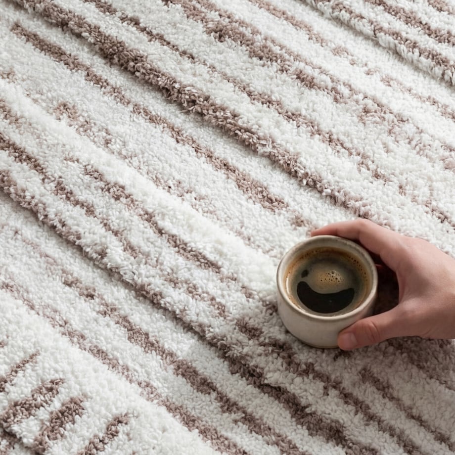 Dywan nowoczesny Mono 200x300 cm Abstrakcja kremowy