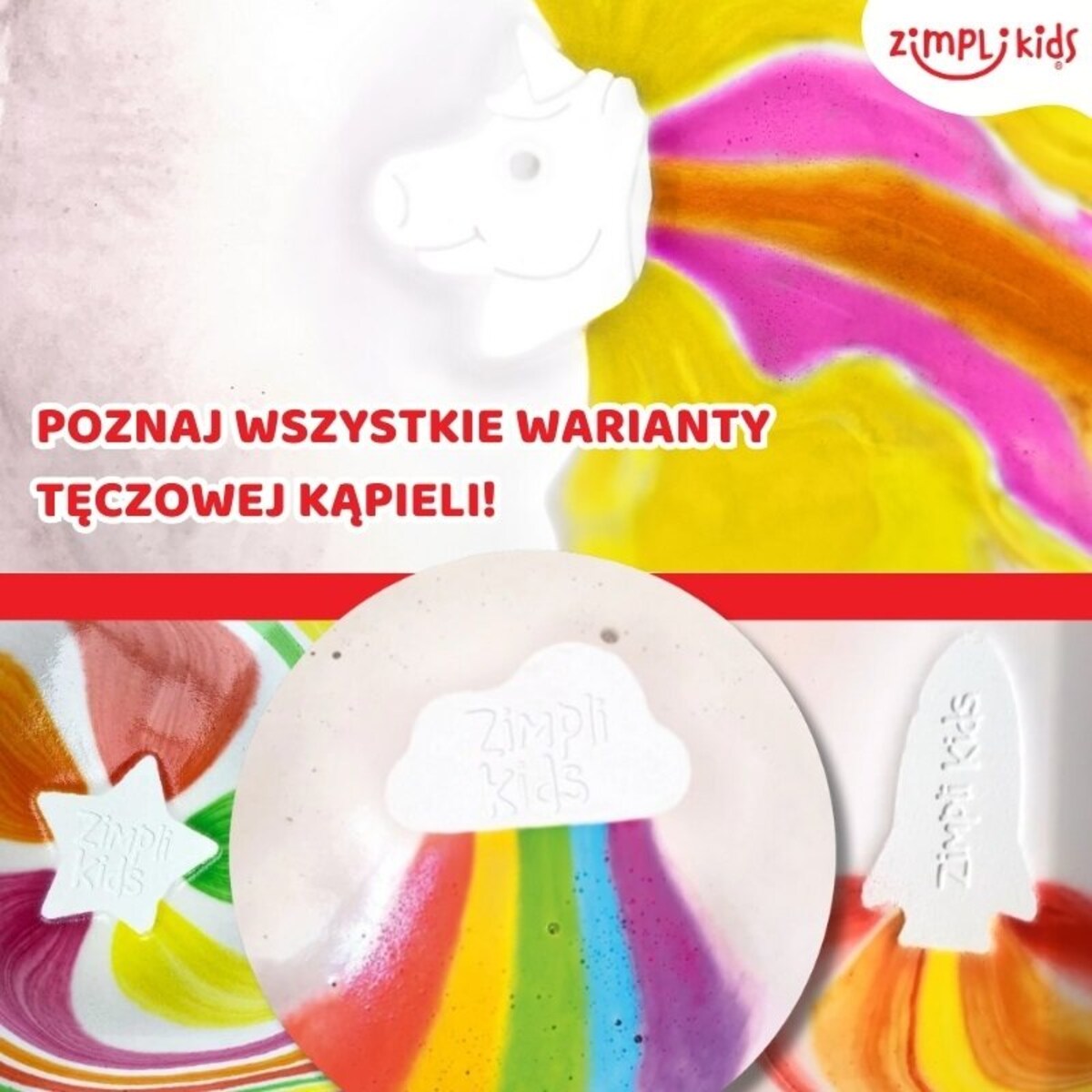 Gwiazdka do kąpieli do zabawy zmieniająca kolor wody Baff Bombz 3+ Zimpli Kids