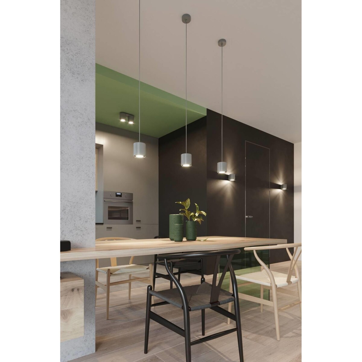 Kinkiet ORBIS 1 szary