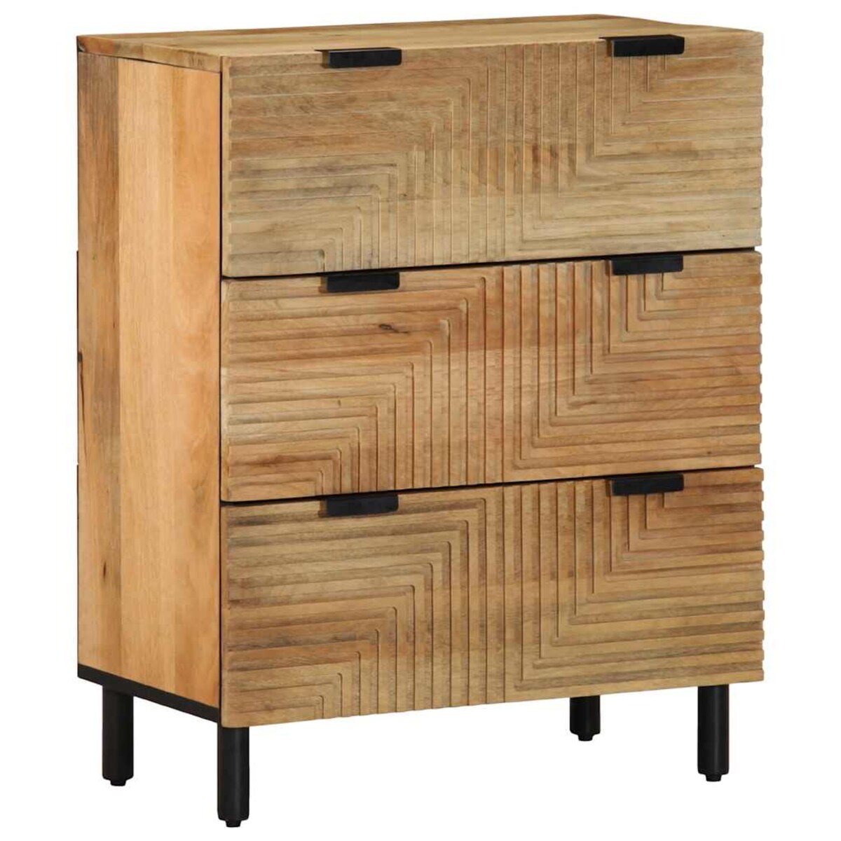vidaXL Komoda Brązowa 60x33x75 cm Drewno lite Mango