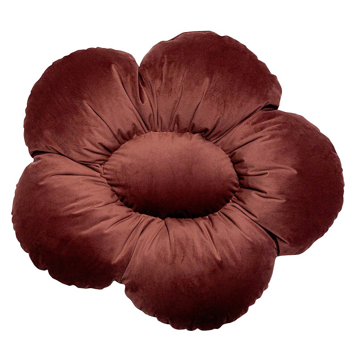 Poduszka kwiatek Mia XXL, bordowy, 100 cm, Posh Velvet