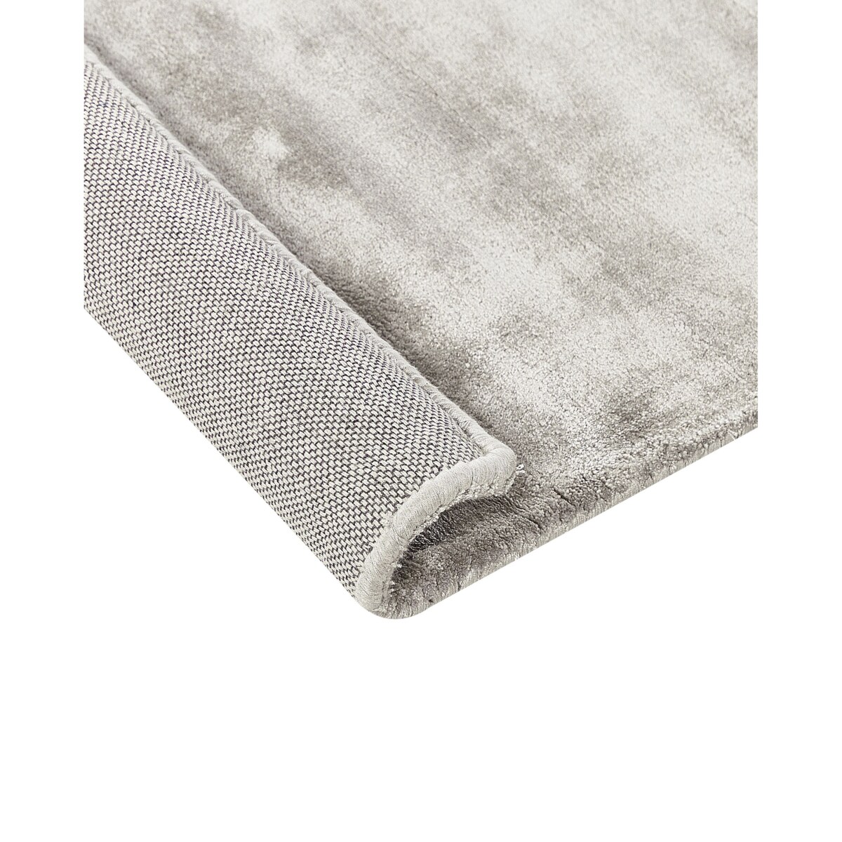 Dywan z wiskozy 80 x 300 cm jasnoszary GESI II