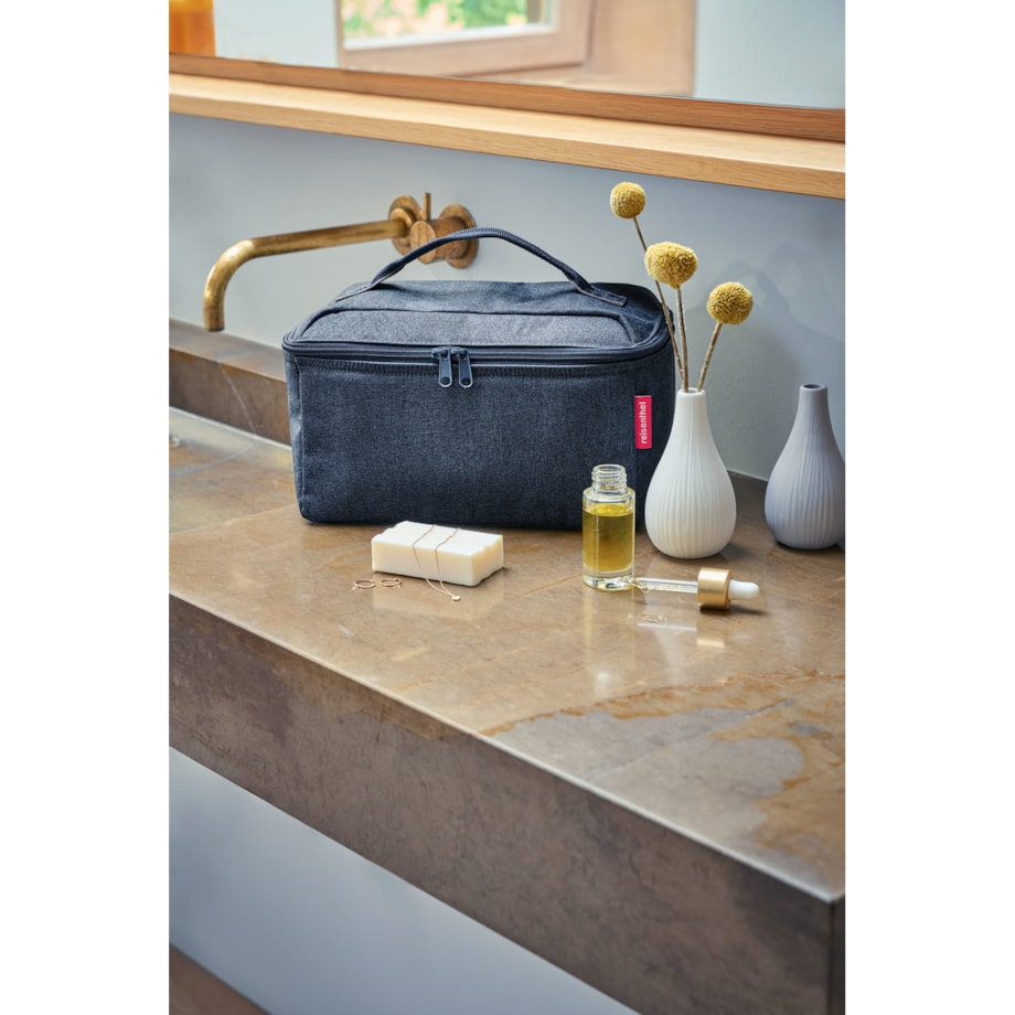 Kosmetyczka BEAUTYCASE, herringbone dark blue