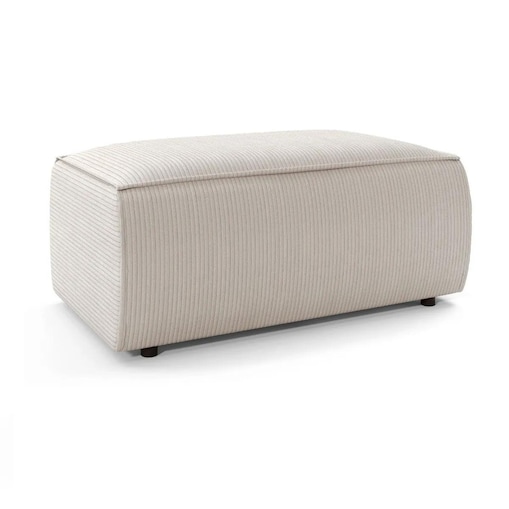 Pufa prostokątna FELICIA kremowa