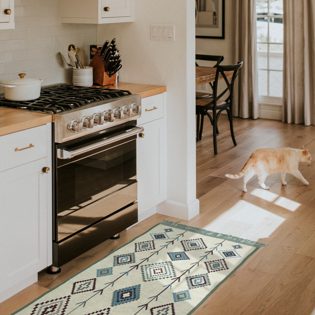 Dywan Kilim Nord 60x120 cm e-floor Aztecki miętowy