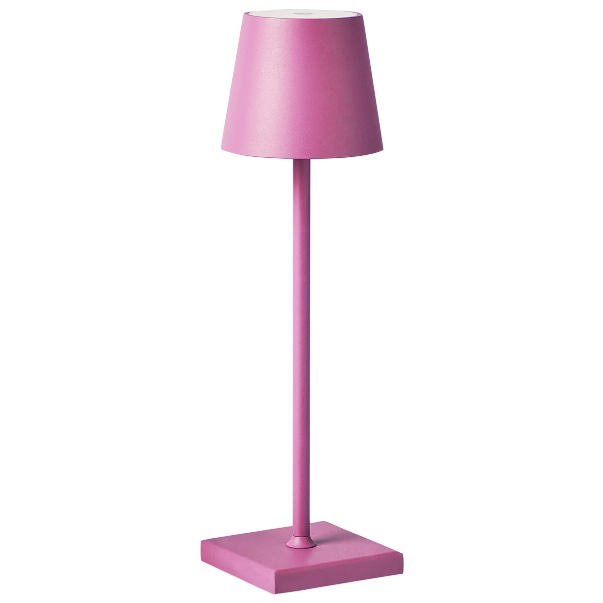 Bezprzewodowa lampa stołowa LED BACEIRO Metal Różowy