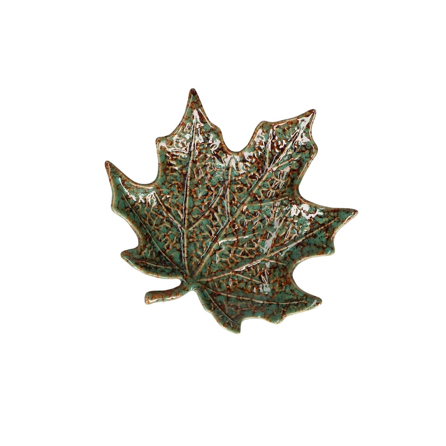 Zestaw 2 pater w kształcie liścia klonowego Sfogliami - Zielony, 15 cm