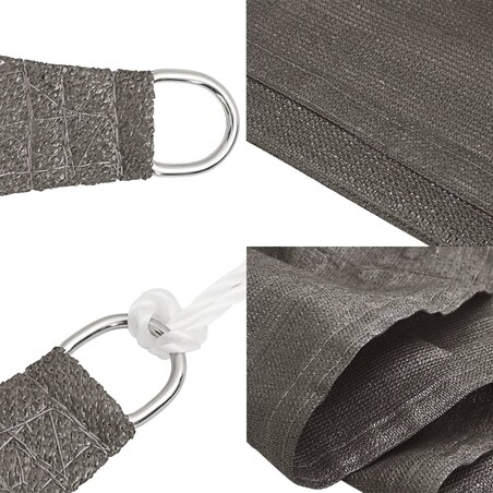 vidaXL Żagiel przeciwsłoneczny, 160 g/m², antracytowy, 2x5 m, HDPE