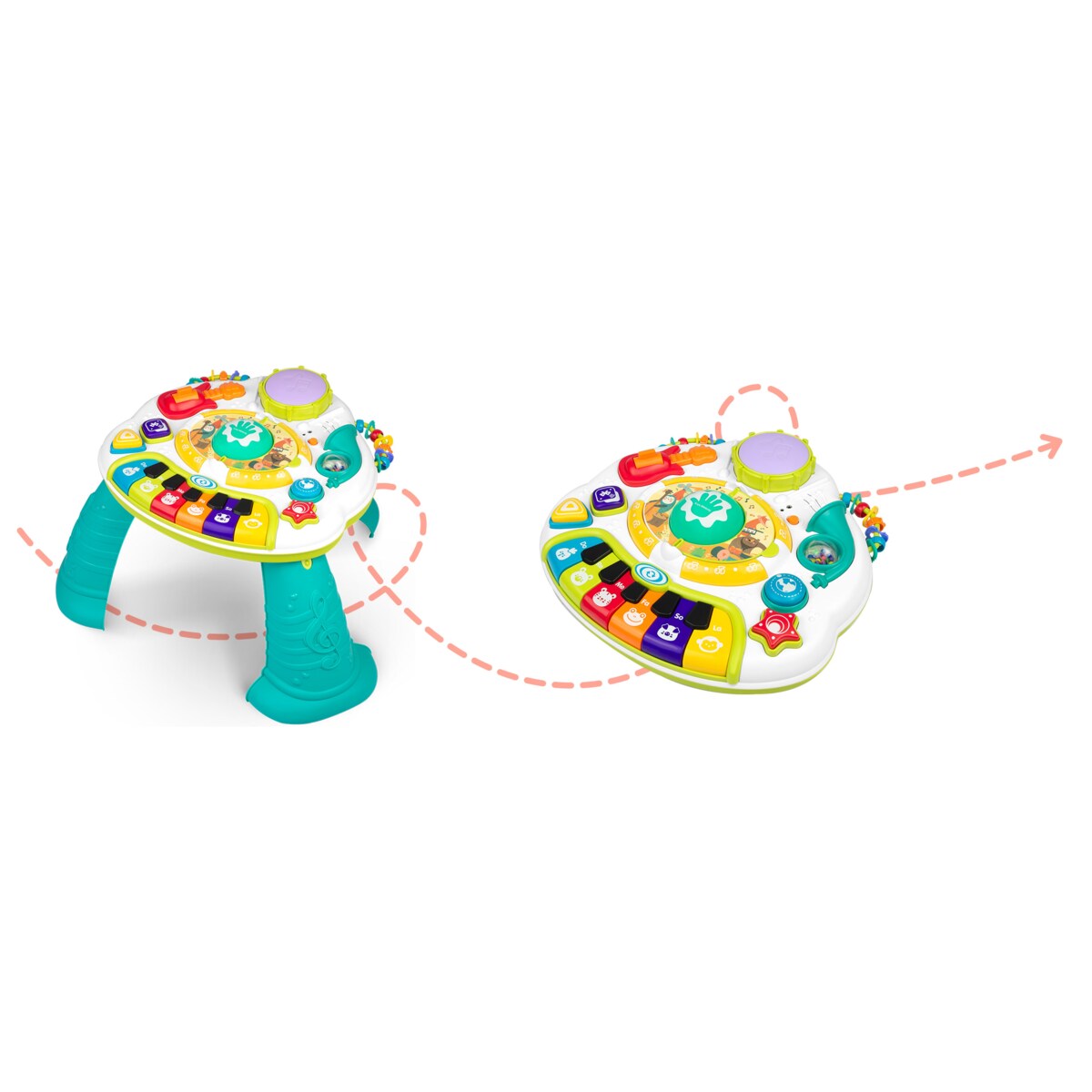 Stolik edukacyjny interaktywny 2w1 bluetooth muzyka Ricokids