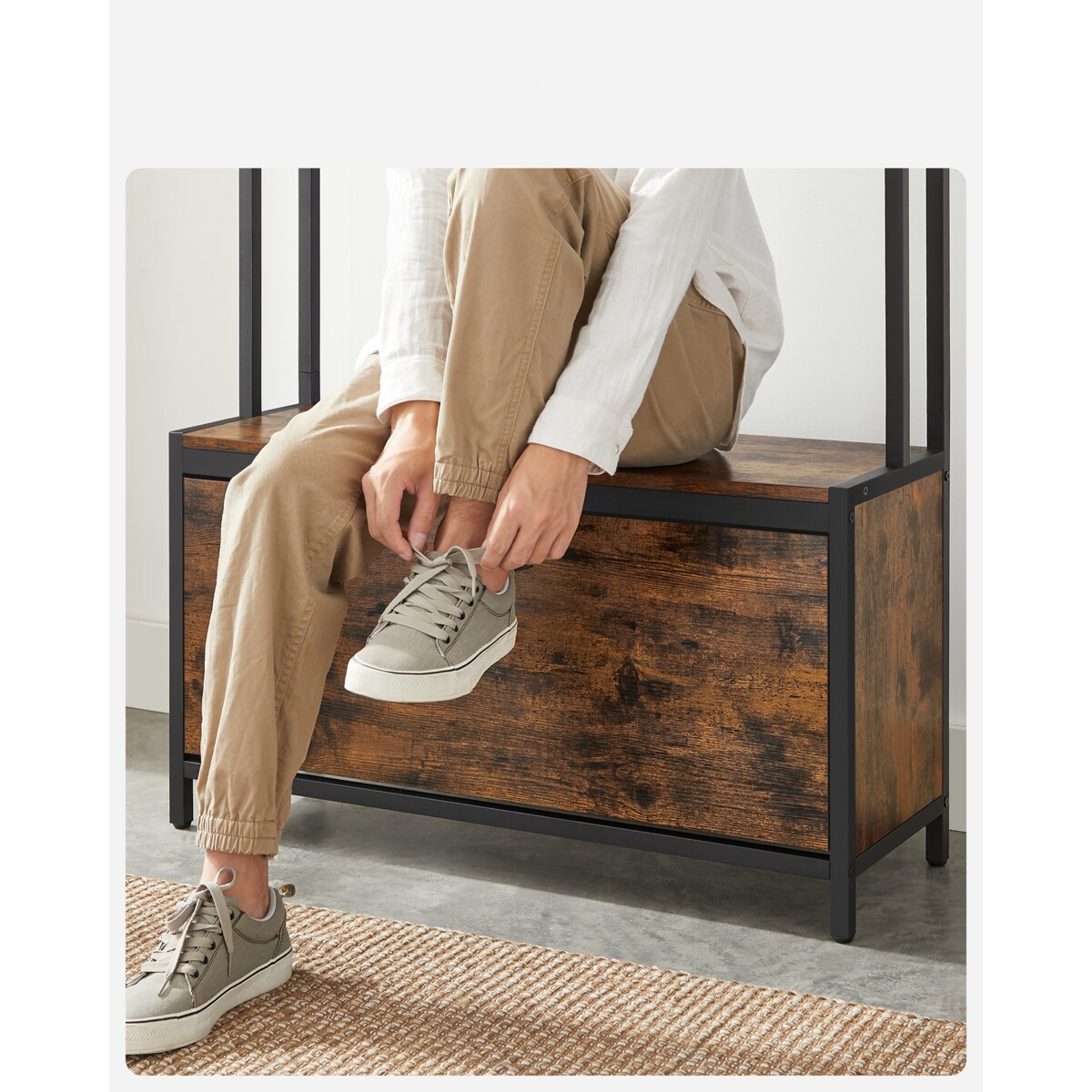 Wieszak Na Ubrania Do Sypialni Pokoju Korytarza Czarny