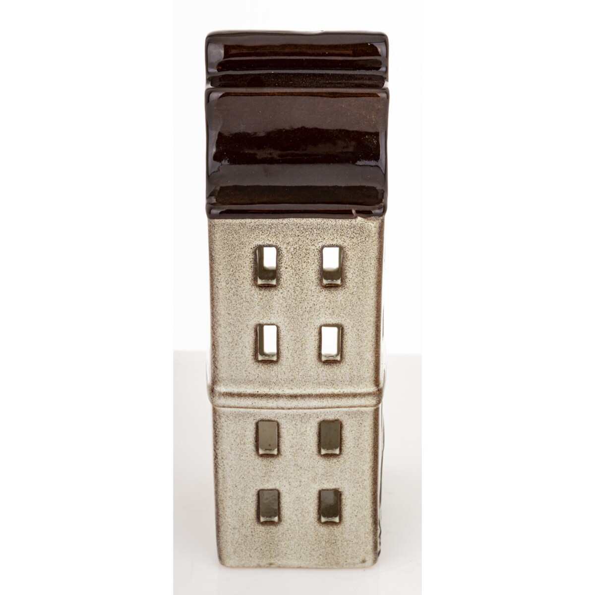 Domek kamienica 20x8x6,5 cm LYS kamionkowy brązowy