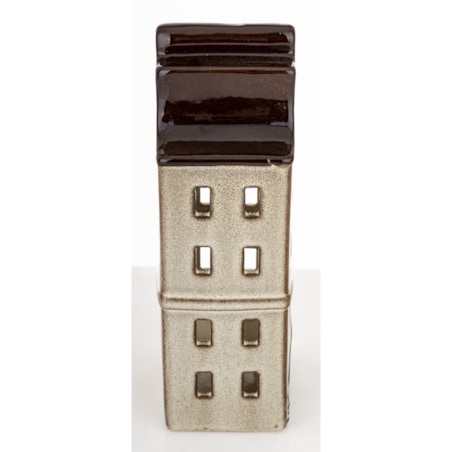 Domek kamienica 20x8x6,5 cm LYS kamionkowy brązowy