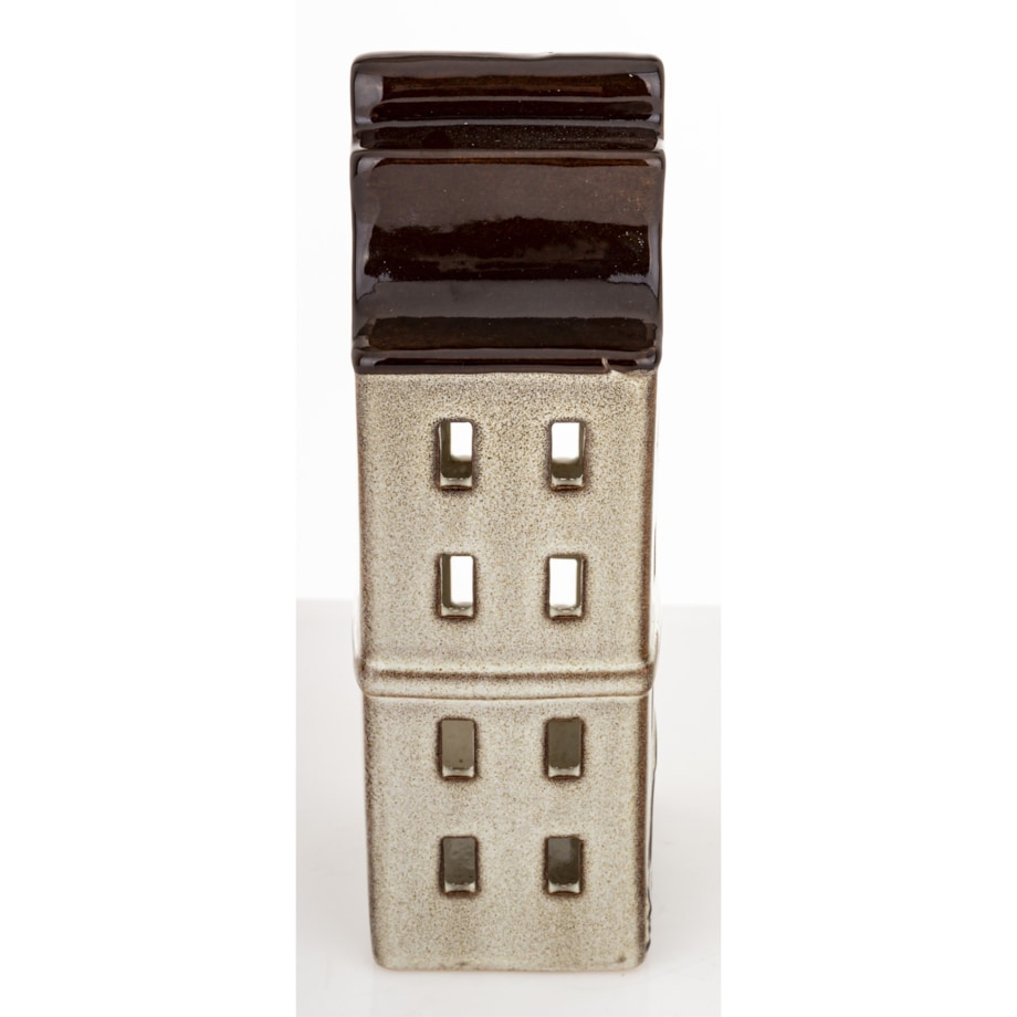 Domek kamienica 20x8x6,5 cm LYS kamionkowy brązowy